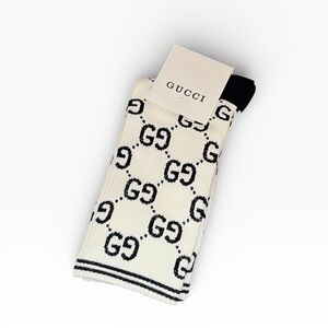 Gucci GG Cotton-Blend Socks in Black and White